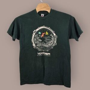 Vintage Voyagers Submarine Hawaii Shirt Size XL‎ Green Single Stitch Aquatic 90s